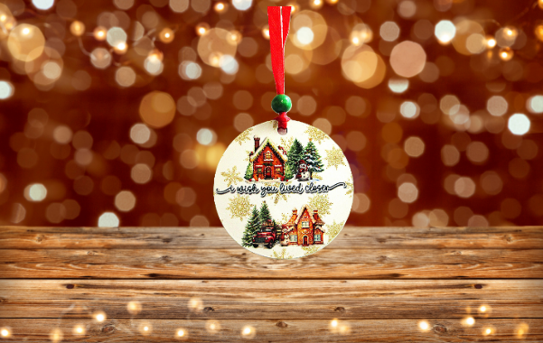 Round Shaped Sublimated Ornament