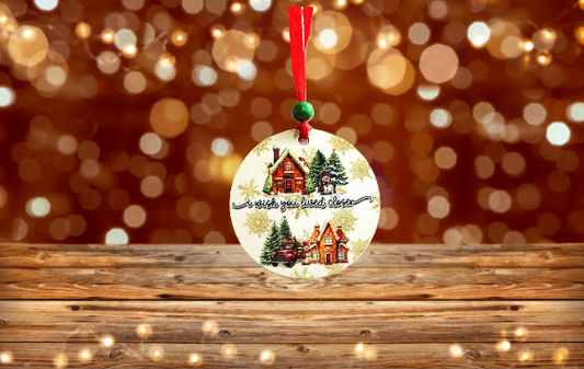 Round Shaped Sublimated Ornament