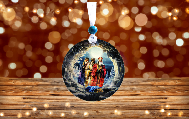 Round Shaped Sublimated Ornament