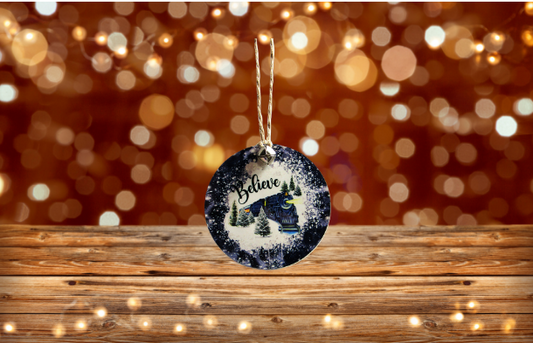 Round Shaped Sublimated Ornament