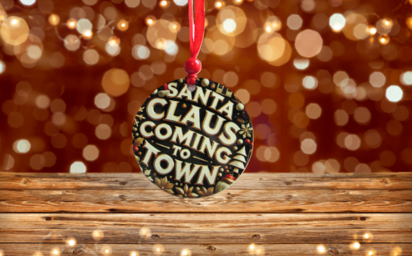 Round Shaped Sublimated Ornament