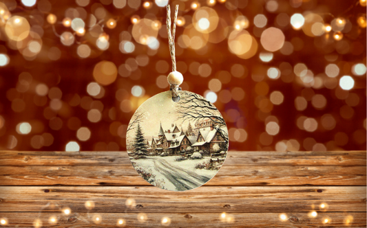 Round Shaped Sublimated Ornament