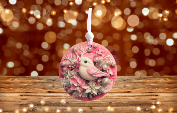 Round Shaped Sublimated Ornament