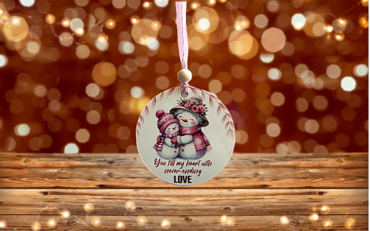 Round Shaped Sublimated Ornament