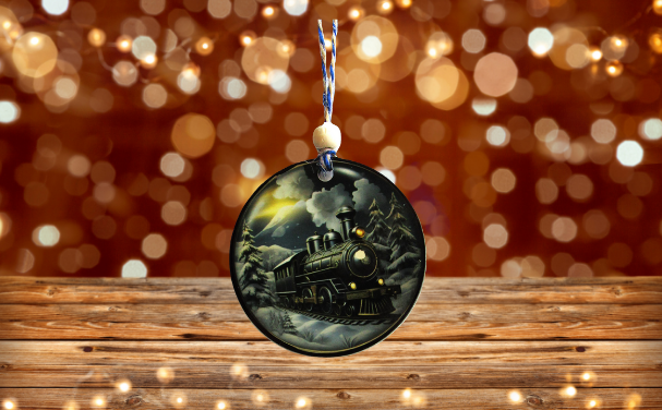 Round Shaped Sublimated Ornament