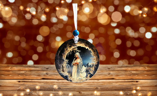Round Shaped Sublimated Ornament