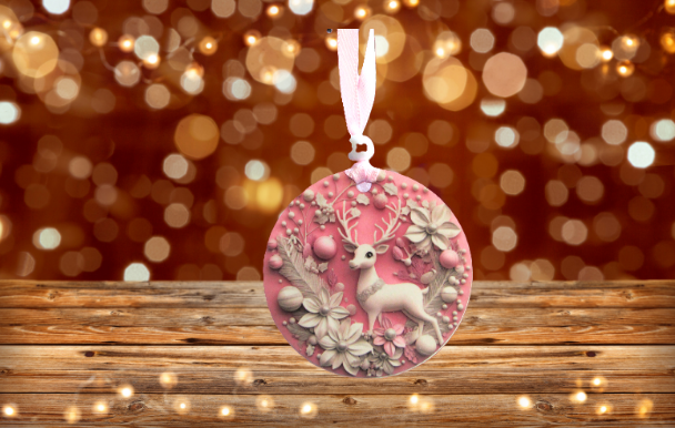 Round Shaped Sublimated Ornament