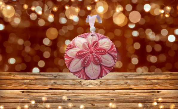 Round Shaped Sublimated Ornament