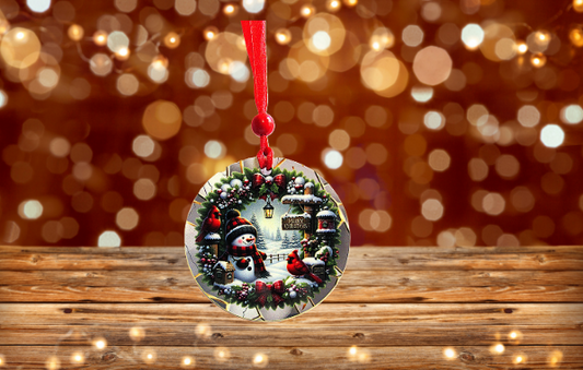 Round Shaped Sublimated Ornament