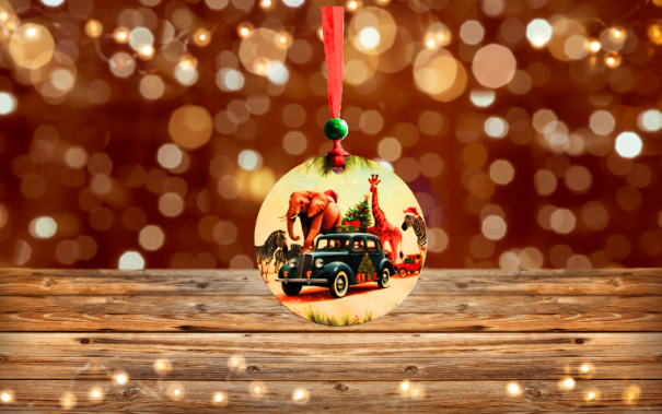 Round Shaped Sublimated Ornament