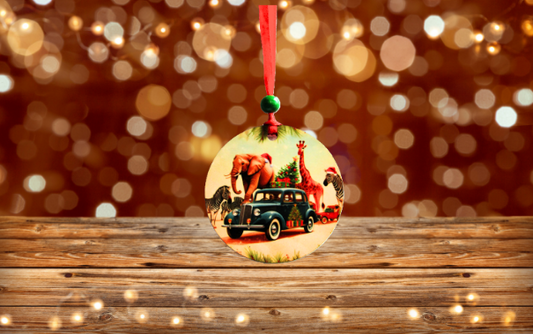 Round Shaped Sublimated Ornament