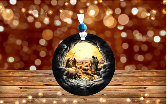 Round Shaped Sublimated Ornament