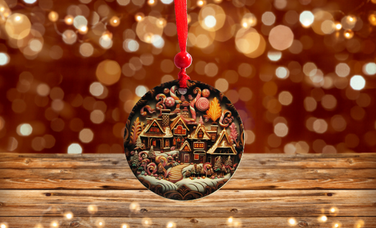 Round Shaped Sublimated Ornament