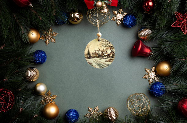 Round Shaped Sublimated Ornament