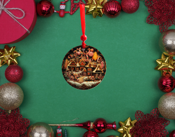 Round Shaped Sublimated Ornament