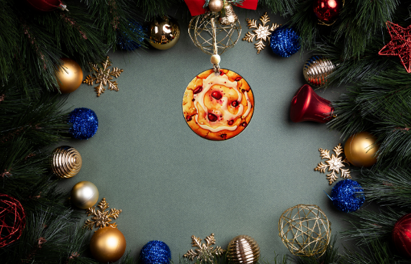 Round Shaped Sublimated Ornament