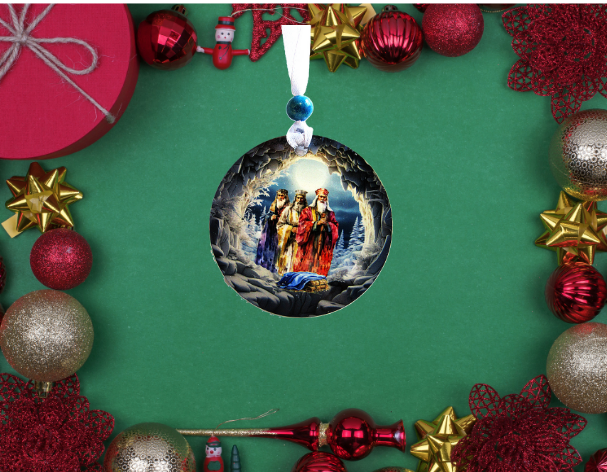 Round Shaped Sublimated Ornament