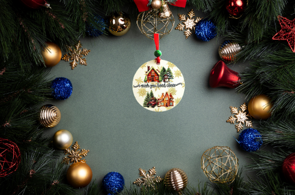 Round Shaped Sublimated Ornament