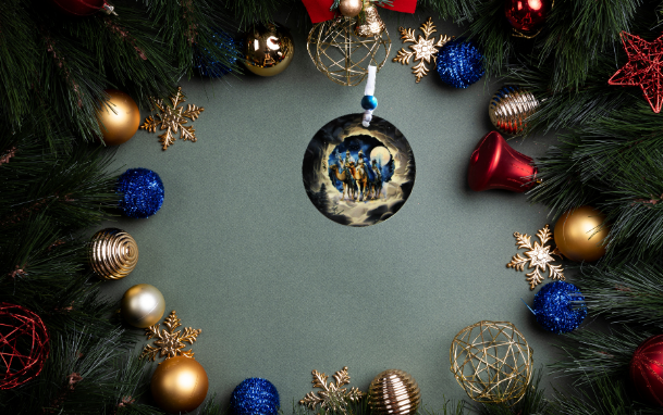 Round Shaped Sublimated Ornament
