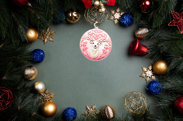 Round Shaped Sublimated Ornament