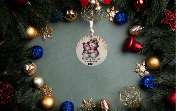 Round Shaped Sublimated Ornament