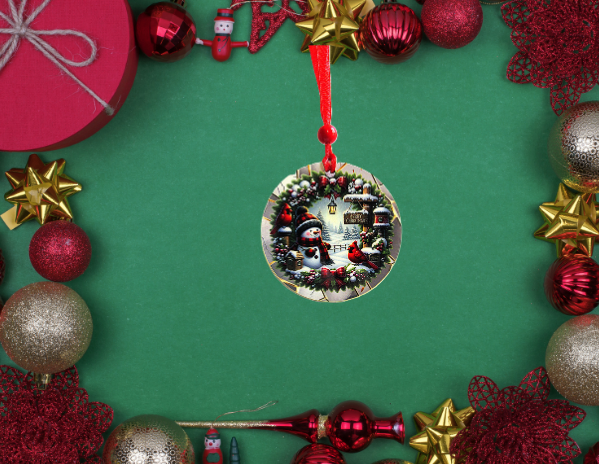 Round Shaped Sublimated Ornament