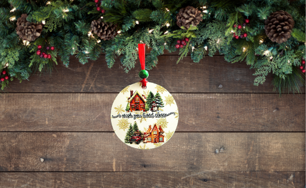Round Shaped Sublimated Ornament