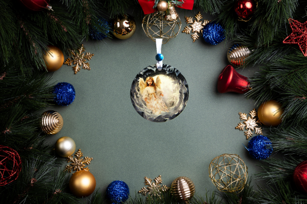 Round Shaped Sublimated Ornament