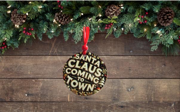 Round Shaped Sublimated Ornament