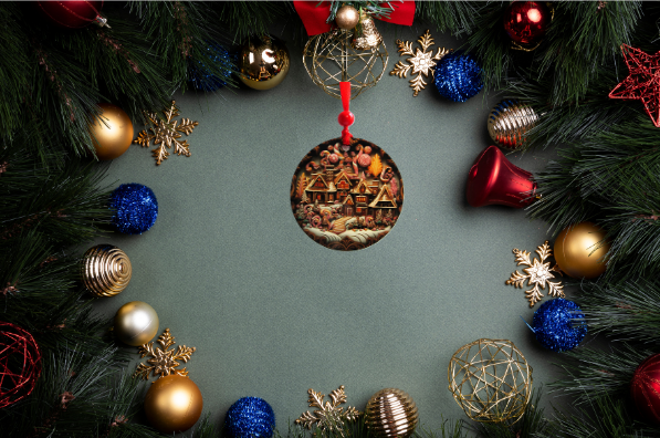 Round Shaped Sublimated Ornament