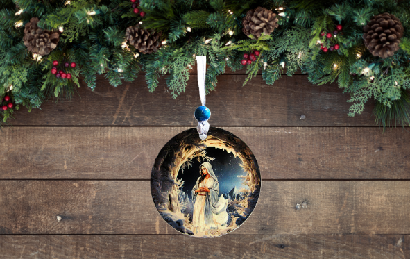 Round Shaped Sublimated Ornament