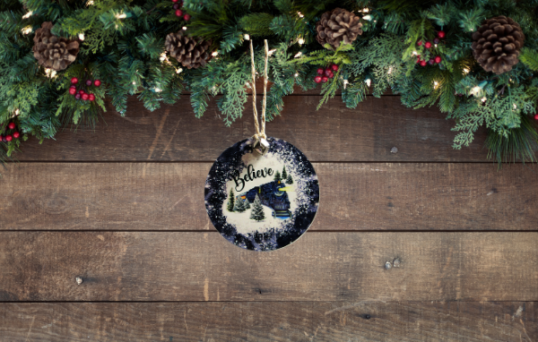 Round Shaped Sublimated Ornament