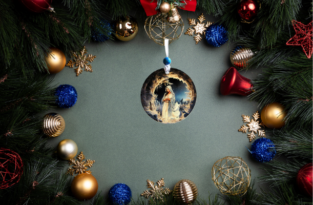 Round Shaped Sublimated Ornament