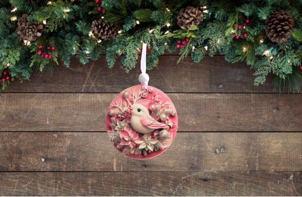 Round Shaped Sublimated Ornament