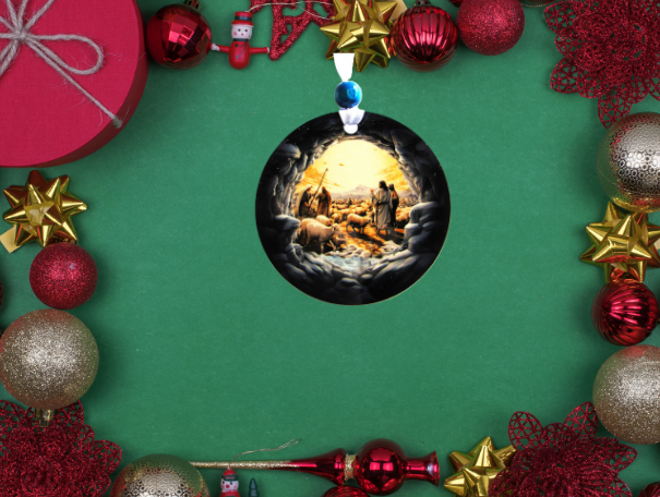 Round Shaped Sublimated Ornament