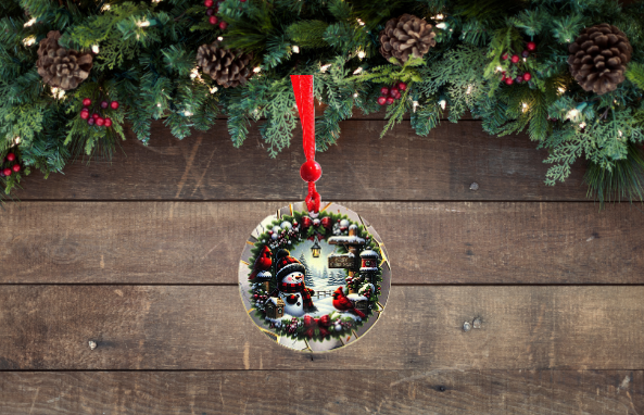 Round Shaped Sublimated Ornament