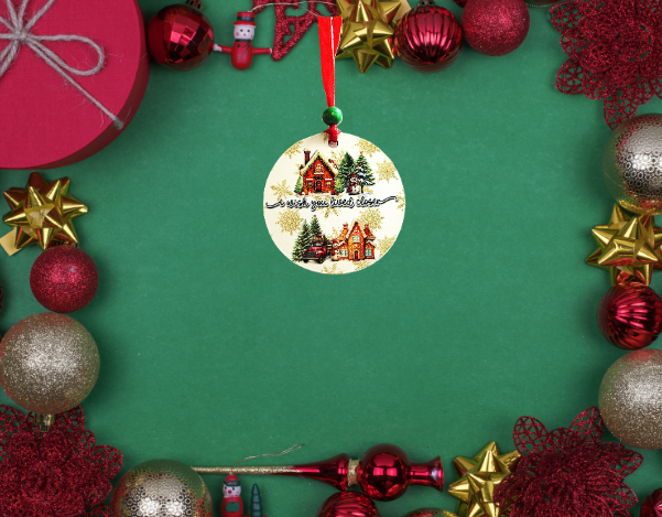 Round Shaped Sublimated Ornament