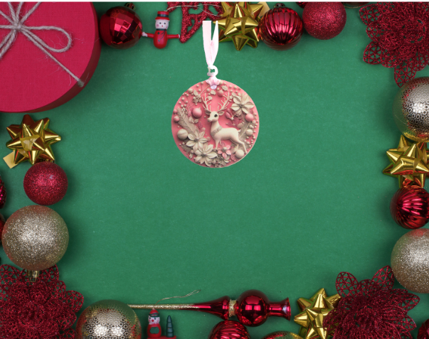 Round Shaped Sublimated Ornament