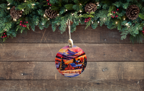 Round Shaped Sublimated Ornament