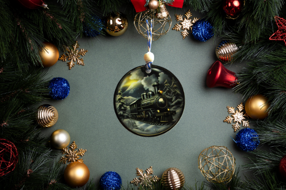 Round Shaped Sublimated Ornament