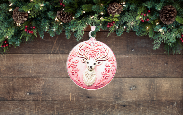 Round Shaped Sublimated Ornament