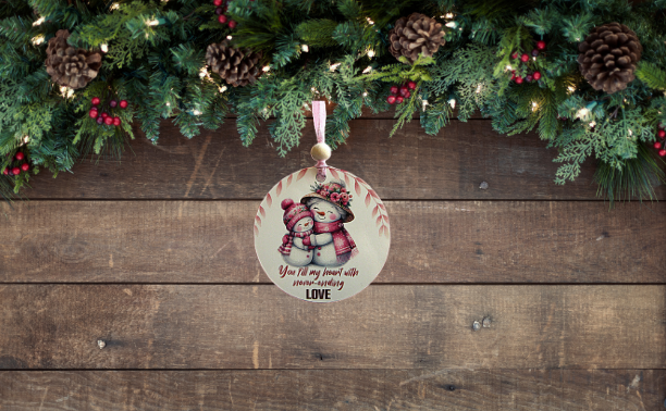 Round Shaped Sublimated Ornament