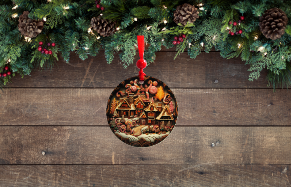 Round Shaped Sublimated Ornament