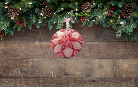 Round Shaped Sublimated Ornament