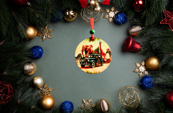 Round Shaped Sublimated Ornament