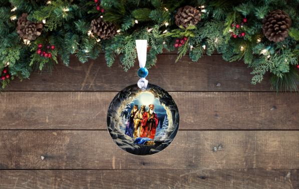Round Shaped Sublimated Ornament