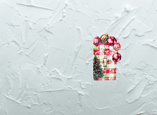 Christmas Bulbs Shaped Sublimated Light Switch Cover