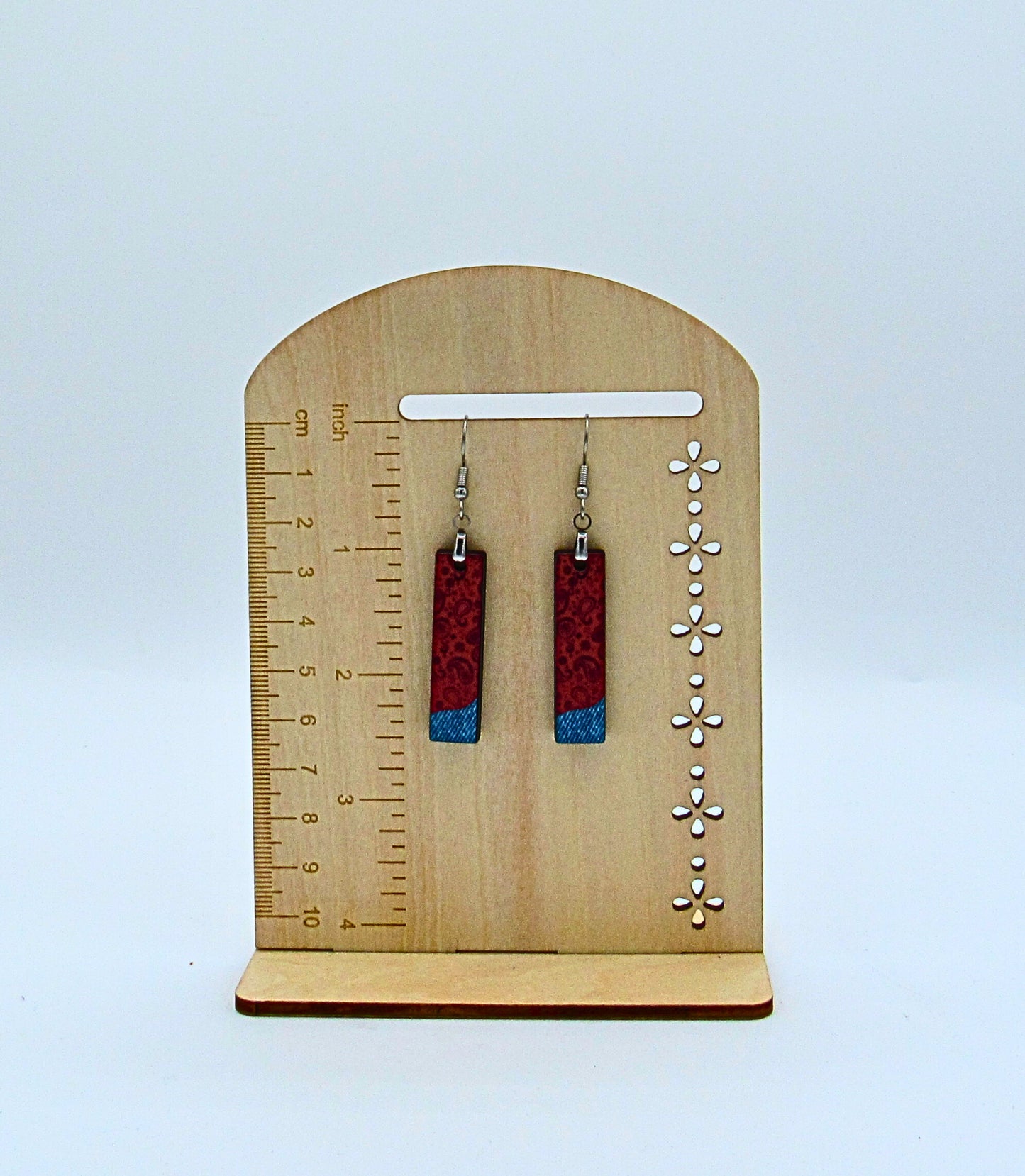MDF Bar Shaped Sublimated Earrings 1.5 inch