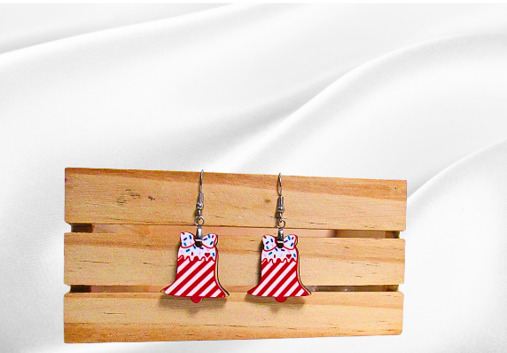 MDF-Bell Shaped Sublimated Earring 1 inch