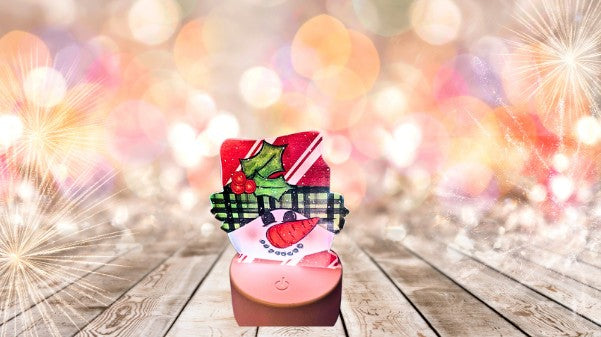 Snowman Head Shaped Sublimated Acrylic Light